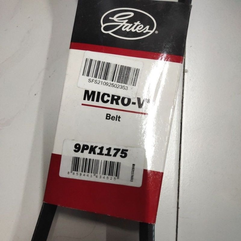 สายพาน 9PK1175 ยี่ห้อ Gates สําหรับเครื่องยนต์ Isuzu FVZ240 6HK1