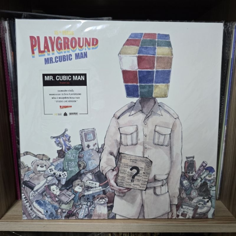 [ร้านค้าจัดส่งไว] แผ่นเสียง Playground : Mr. Cubic man 15th years 2LP Vinyl 12"