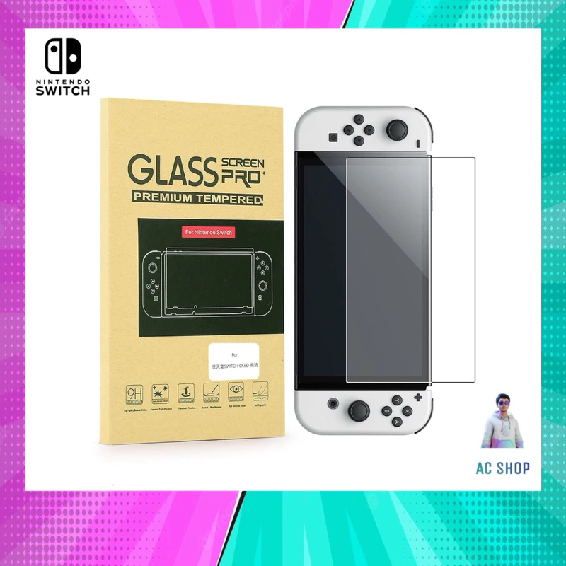 ฟิล์มกระจก Nintendo Switch OLED ป้องกันรอยขีดข่วน จัดส่งไวภายใน 24 hr.