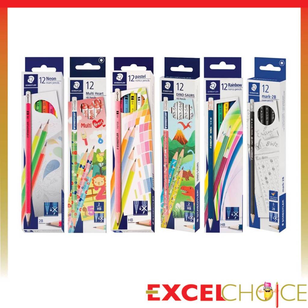 [ซื้อครบ 99บาท แถมฟรี ปากกาStaedtlerคละสี] สเต็ดเล่อร์ ดินสอดำ HB ดินสอ 2B (12แท่ง) Staedtler FSC™ 100%