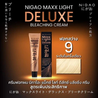 นิกาโอะ แม็กไลท์ ครีมฟอกสีผม สูตรถนอมผม Nigao Maxx Light มีให้เลือก 3 ระดับ