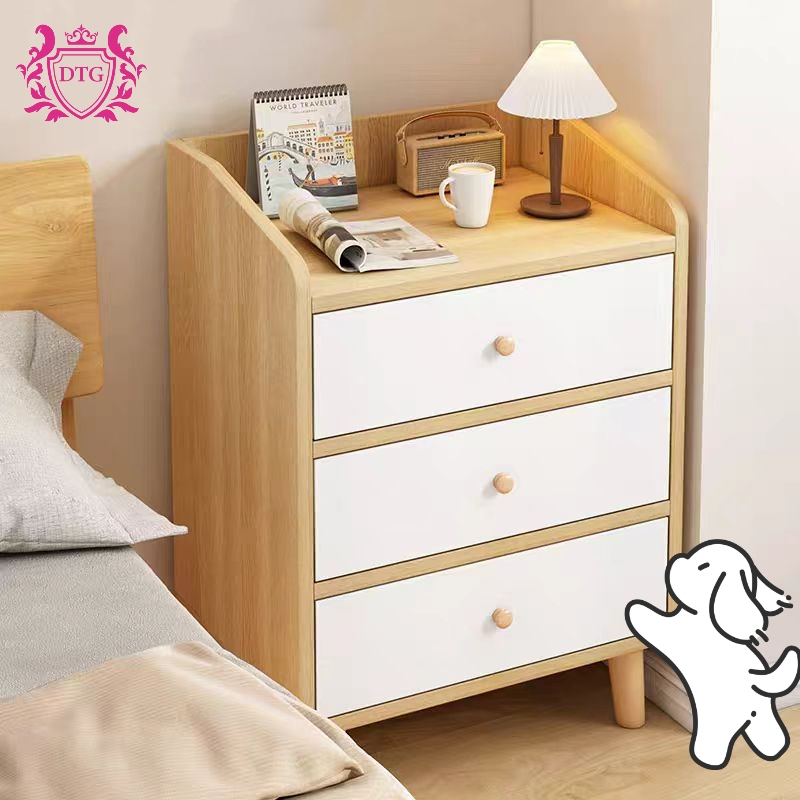 DTG พร้อมชั้นวางลิ้นชัก โต๊ะข้างเตียง ตู้ข้างเตียง ชั้นวางของข้างที่นอน  ห้องรับแขก เฟอร์นิเจอร์ห้องนอน