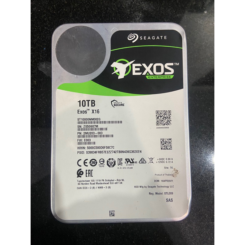 Seagate Exos X16 HDD 10TB (ST10000NM002G)