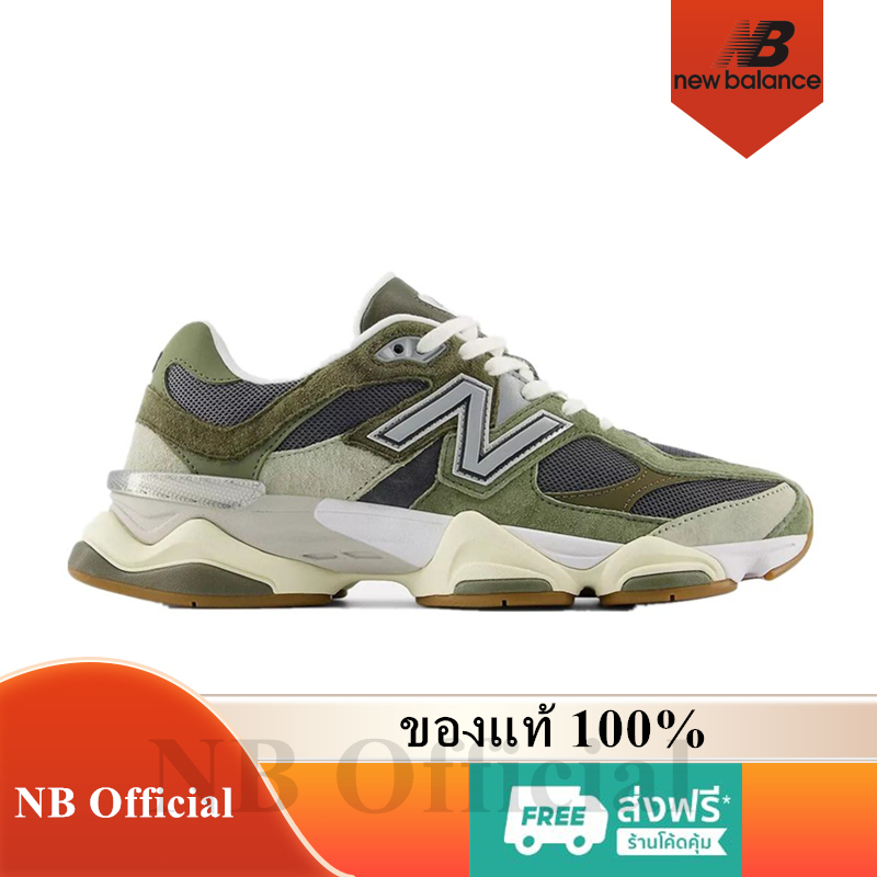 New Balance 9060 ของแท้ 100% NB Green Grey U9060FOC Sneaker รองเท้าผู้ชาย รองเท้าผู้หญิง