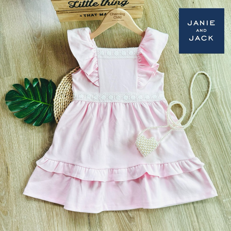 BUNNY PINK (Ruffle Ponte Dress) JANIE AND JACK BRAND