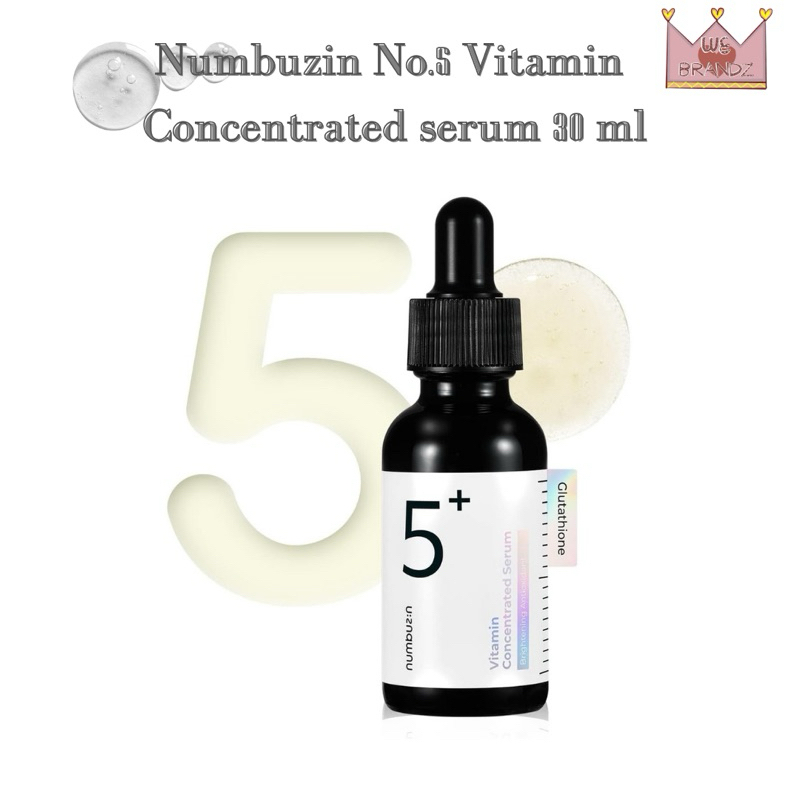 แท้,พร้อมส่ง Numbuzin No.5+ เซรั่มวิตามินเข้มข้น 30 มล.
