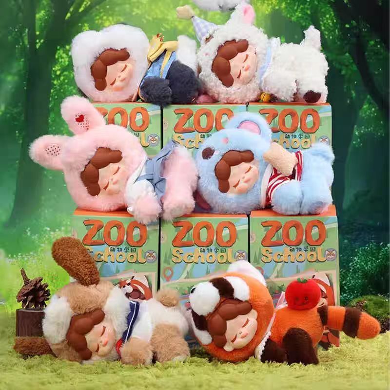 (พร้อมส่ง) กล่องสุ่ม ตุ๊กตา พวงกุญแจ Wendy Zoo School Series