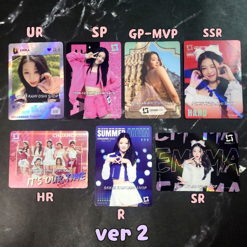 Emma การ์ด ver2 Chuang Asia Card เอ็มม่า Gen1es ( chuangasia Thailand 2024 shining star )