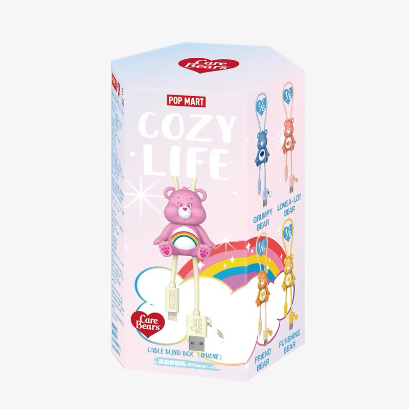 สายชาร์จ Carebears พร้อมส่ง‼️ Popmart แท้