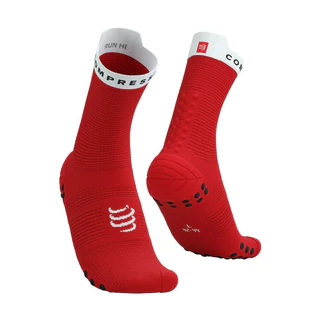 COMPRESSPORT ถุงเท้าวิ่ง Pro Racing Socks v4.0 Run High ยาวครึ่งแข้ง ไร้ตะเข็บ แห้งไว สีใหม่