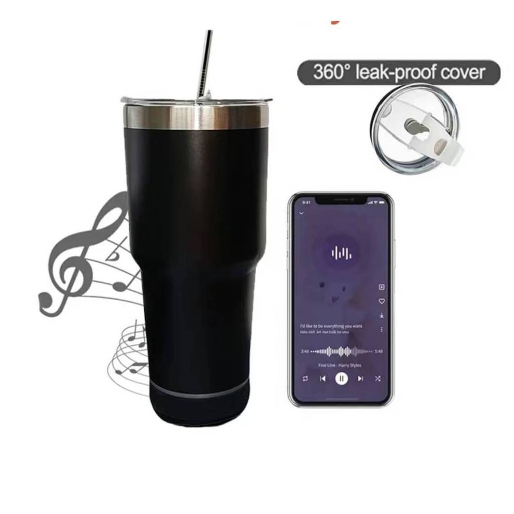 NEW!! แก้วลำโพง 890ml 2IN1 ลำโพงบลูทูธ แก้วเบียร์ มาพร้อมลำโพงบูลทูธ ลำโพงบลูทูธแท้ มีหล่อให้ด้วย QY-2