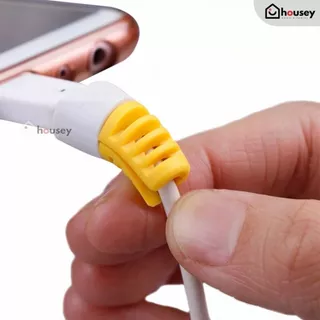 [ขายดี👍 ส่งไวจากนนท์] ที่ถนอมสายชาร์จ ตัวป้องกันสายเคเบิล แบบซิลิโคน Silicone Cable Protector