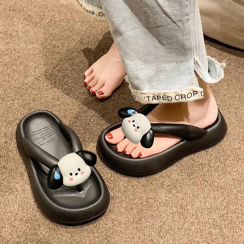 Walkon มาแรงฮิตสุด รองเท้าหูหนีบผู้หญิง รุ่นนี้ทรงเข้ารูป ติดการ์ตูนน้องหมาแพนด้า แบบเก๋ๆให้ด้วยน๊าาใส่แล้วหวาน น่ารักสุ - รูปที่ 7