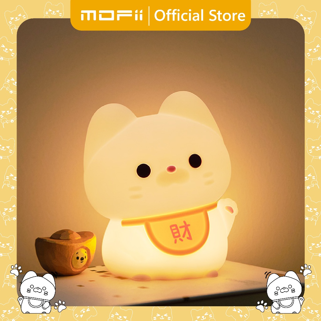 [ของแท้ รับประกันศูนย์ไทย]MOFii โคมไฟน่ารัก LUCKY CAT น้องแมวนำโชค เฮงๆ ปรับระดับแสงไฟตั้งเวลาได้