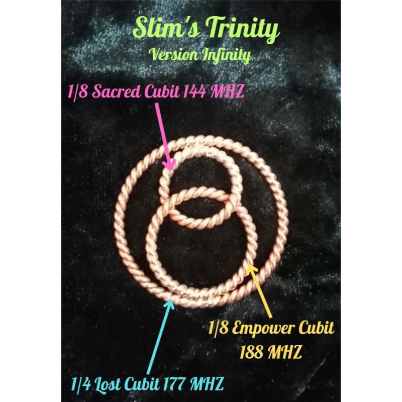 จี้ห้อยคอพร้อมสร้อยคอ Slim's Trinity Version Infinity Tensor Ring (คลื่น 144 ,188 , 177 Mhz)# THW 2.