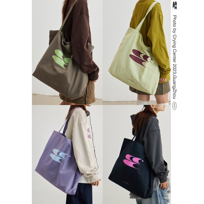 CryingCenter กระเป๋าผ้าแคนวาสใบใหญ่ Canvas Bag 2023