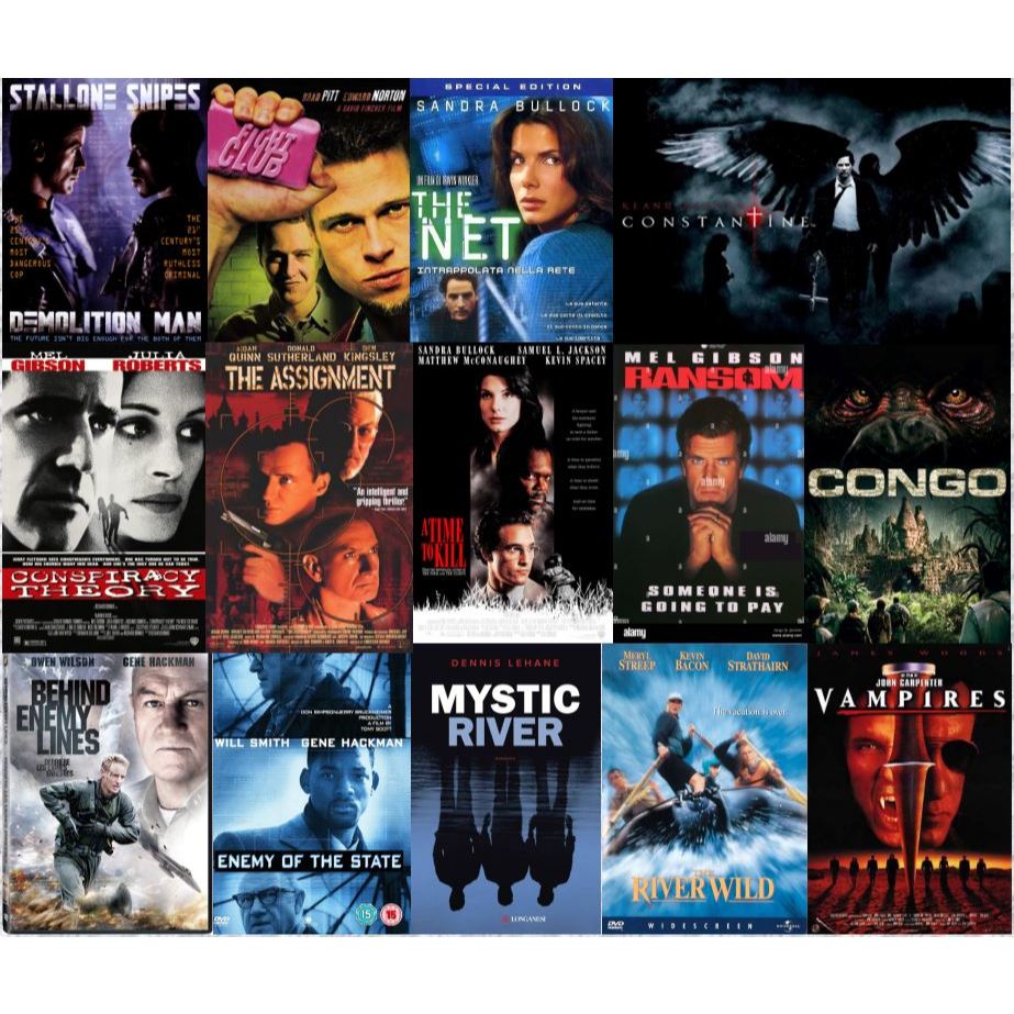 Flash Drive 64 Gb Class of 90s Fight club movies ภาพ Full HD 1080p เสียงระบบ AC3/DTS surround sound