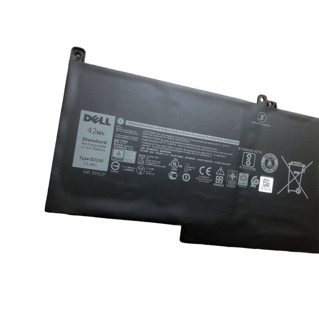 Dell แบตเตอรี่ DJ1J0 (สำหรับ Latitude E7280 E7480 E7490 12-7280 14-7480 ) Dell Battery Notebook เดล แบตเตอรี่ โน๊ตบุ๊ค