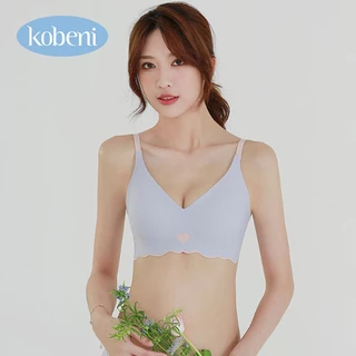 ⭐KOBENI⭐BRA เจลลี่บรา บราไร้ขอบ ไร้โครง เสื้อชั้นใน สีทูโทนลายหัวใจ ใส่สบาย เนื้อผ้านิ่ม เก็บทรงดี