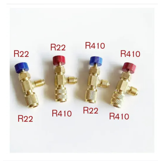 เซฟตี้วาล์ว Safety Valve ขนาดเกลียว 1/4 สำหรับ น้ำยา R410A R22 เซฟตี้วาล์ว
