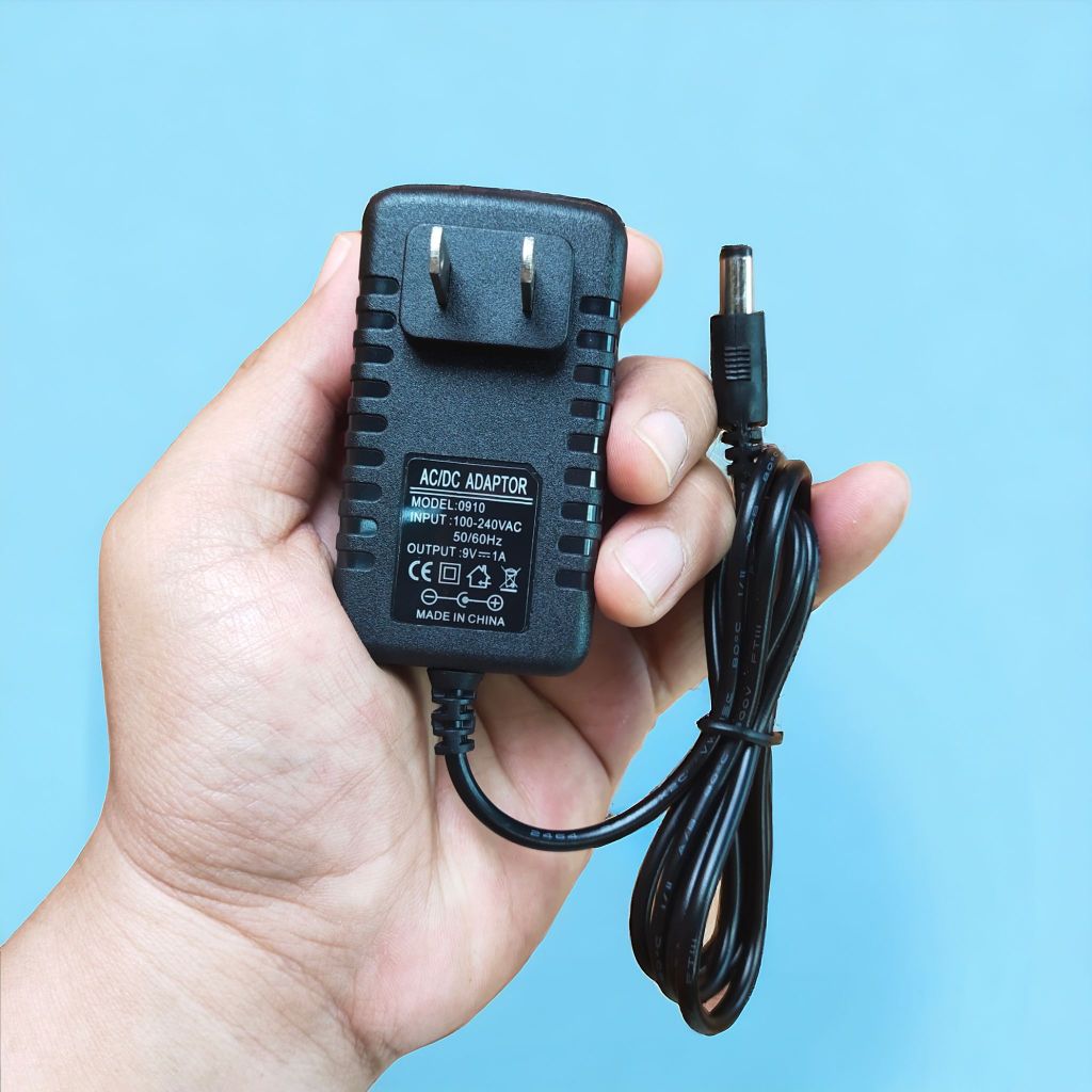 ADC9V adapter อะแดปเตอร์ชาร์จไฟ 9V 1A (หัว 5.5มมx2.5มม)