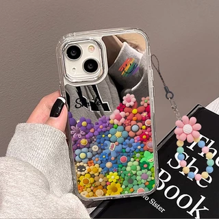 🚚COD🚚Case For เคส iPhone 16 17 Pro Max 11 13 15 14 12 17 Pro Max เคสไอโฟน 13 กรณีโทรศัพท์มือถือ Mirror Flowers Case