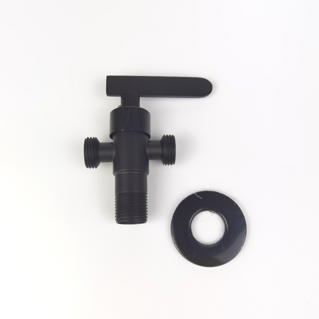 สต๊อปวาล์วสีดำ วาล์วลอยสีดำ วาล์วลอย3ทางสีดำ ด้ามปังตอ - รูปที่ 2