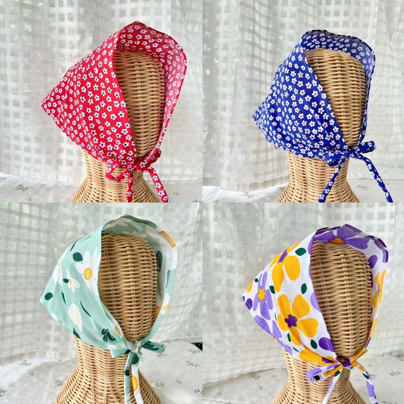 New!ผ้าโพกผม แบบมีสายผูก พร้อมส่ง สีสันสดใส สดใจ