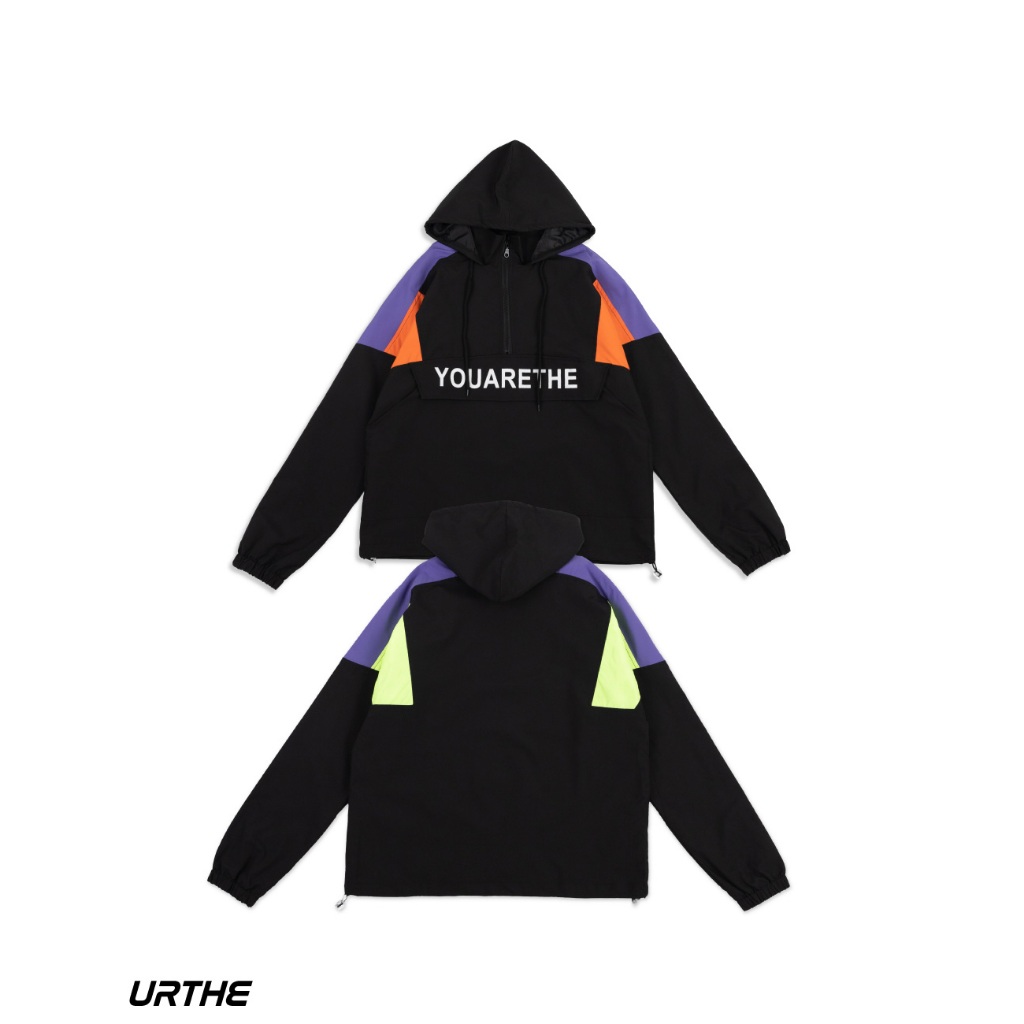 URTHE - เสื้อฮู้ด Oversized เเขนยาว มีซิป รุ่น YOUARETHE HOODIES