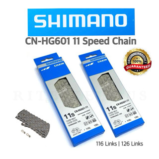 โซ่จักรยาน SHIMANO 105 11speed CN-HG601-11 พร้อมข้อต่อปลดเร็…