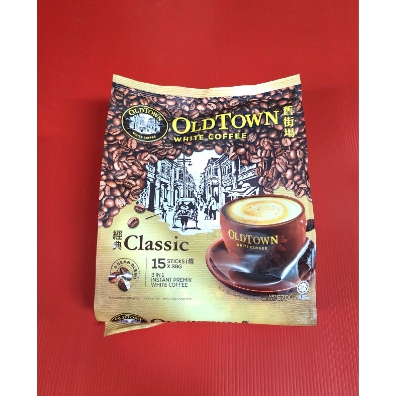 Oldtown White Coffee classic กาแฟ โอลด์ทาวน์ คลาสสิก 15ซอง ล็อตใหม่