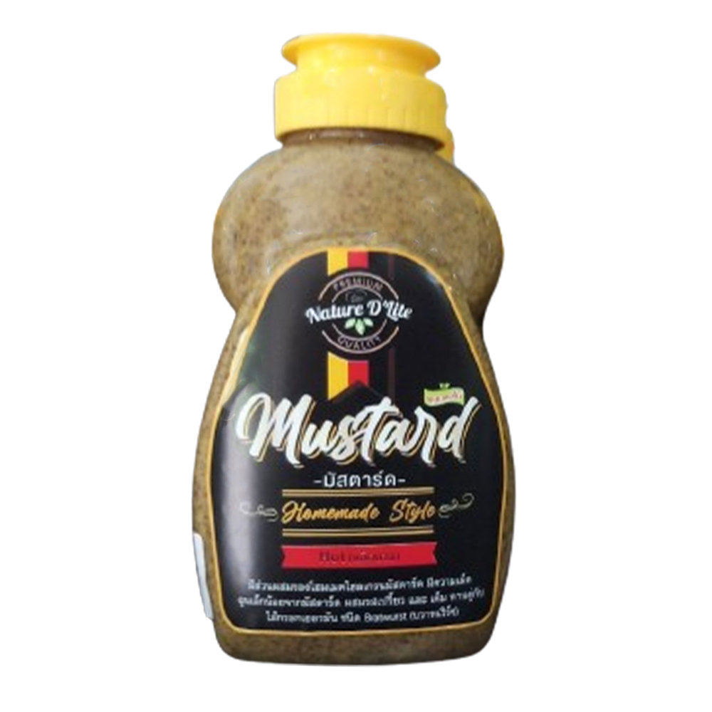 Nature D ‘ lite Mustard Nature Dlite Hot Mustard Spicy มัสตาร์ด เผ็ดมาก 320 grams