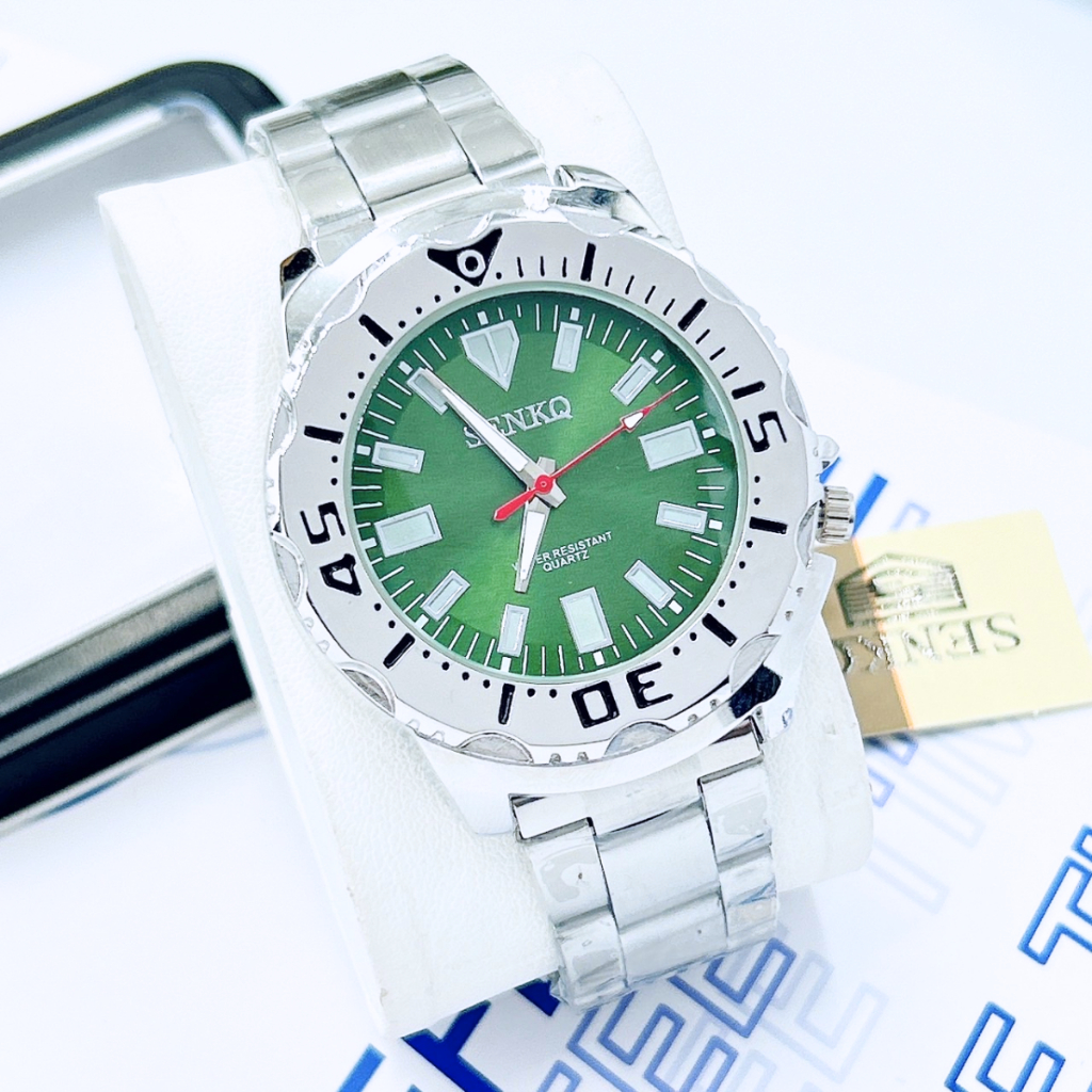 SENKQ นาฬิกาข้อมือสายเลท รุ่นขายดี แบรนด์แท้กันน้ำ พร้อมส่งจากไทย
