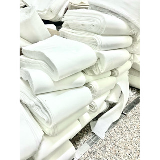 เศษผ้าขาว ดิบ ไม่ยืด ทีซี คอตตอน เช็ด ทำความสะอาดใช้งานไม้ เ…