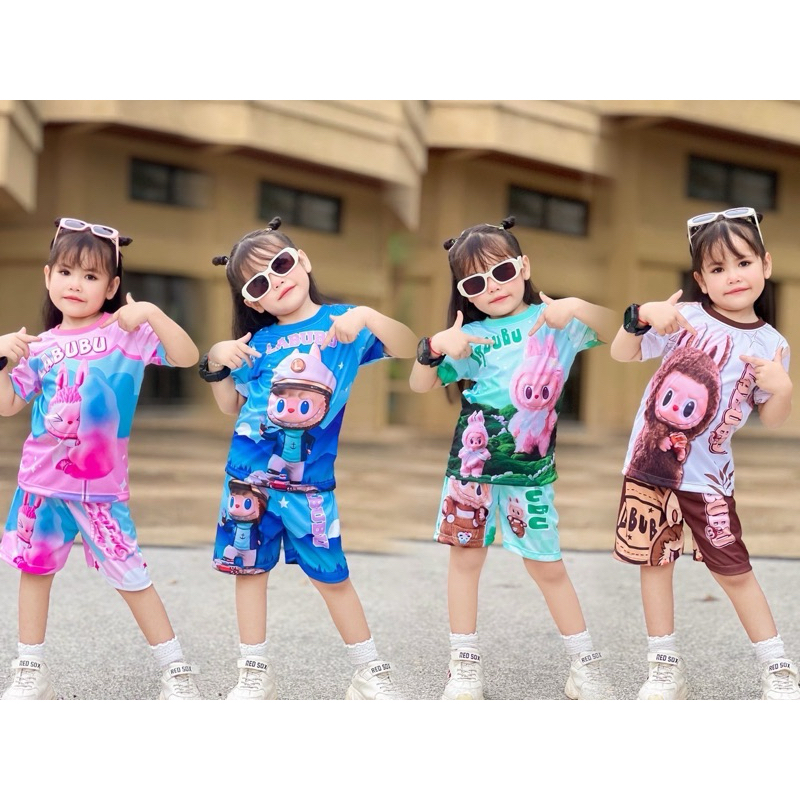 ชุดเซ็ตเสื้อ กางเกงขาสั้น Labubu ลาบูบู้