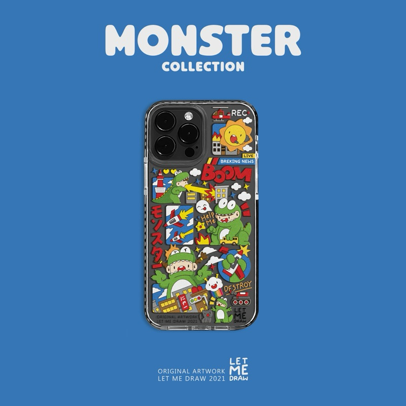Letmedraw Case ลาย “MONSTER” *แจ้งรุ่นและสีของโทรศัพท์ทางแชท*