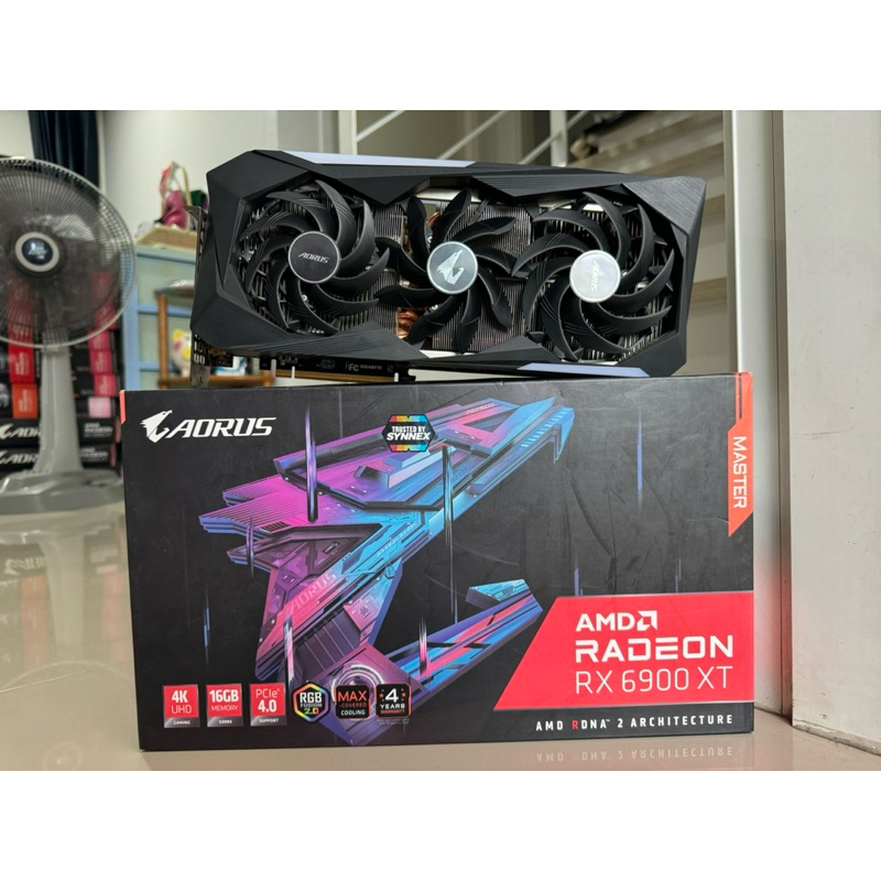 RX6900XT มือสอง 16GB AORUS MASTER ตัวมีจอ ประกันศูนย์ไทย