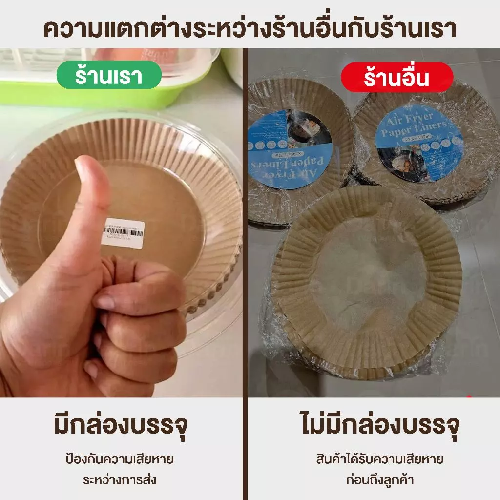 กระดาษไขรองอบ กระดาษรองอบ แผ่นรองหม้อทอดไร้น้ำมัน หม้อทอดอากาศ หม้อทอดไร้น้ำมัน แผ่นรองหม้อทอด กระดาษดูดซับน้ำมันทำบาร์บ thumbnail 3