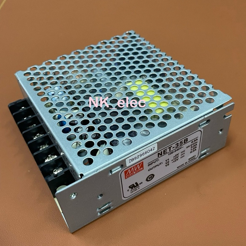 NET-35B Switching Power Supply INPUT : 100-240VAC OUTPUT : + 5VDC 3A + 12VDC 1A - 12VDC 0.5A