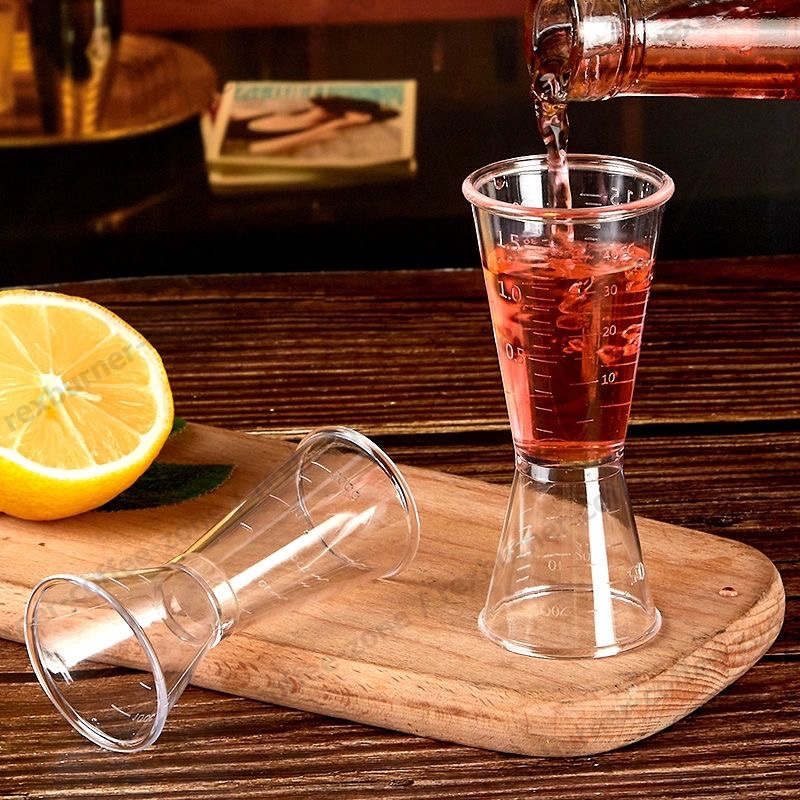 【สินค้าพร้อมส่ง】จิกเกอร์  สแตนเลส พลาสติก แก้วตวงน้ำเชื่อม จิกเกอร์ตวง ถ้วยตวงเหล้า Jigger ที่ตวงเหล้า - รูปที่ 6