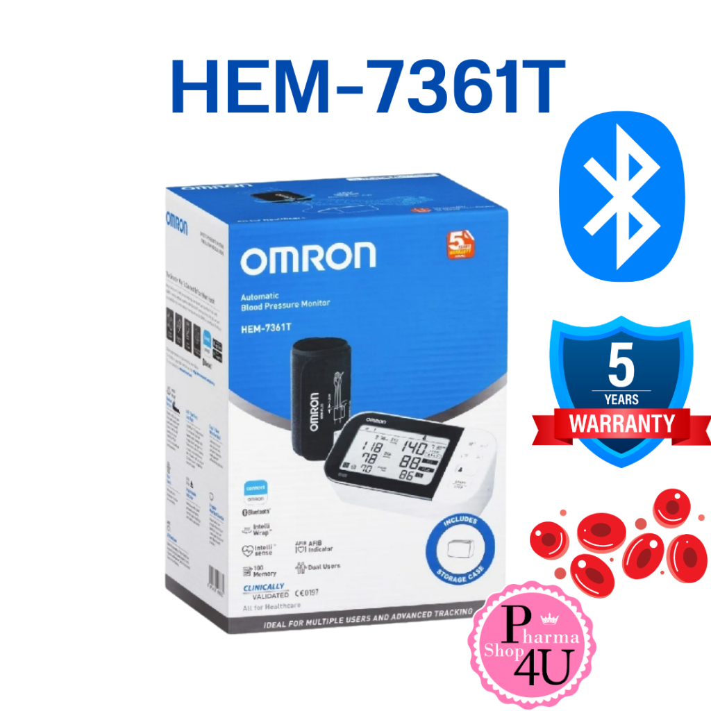 เครื่องวัดความดันโลหิต OMRON Blood Pressure Monitor รุ่น HEM-7361T รุ่นดีที่สุด  #11767