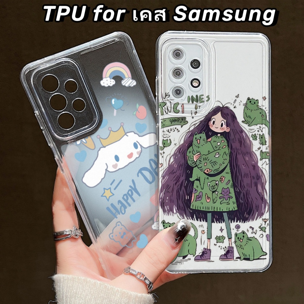 TPU เคสโทรศัพท์ For เคส Samsung A54 5G A15 A55 A05S S23 24 Ultra A23 A24 A25 A34 A35 A12 A53 A20S A70 A71 A13 A14 S20 FE