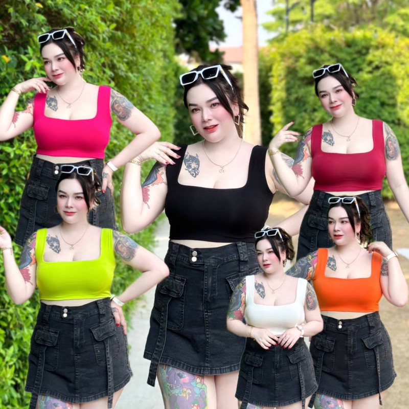 (ใหม่ล่าสุด) เสื้อกล้าม ผ้าเรย่อน 2ชั้น เกรดA