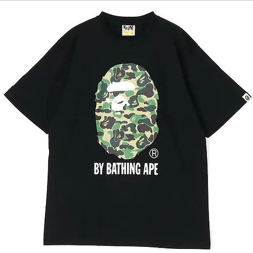 BAPE ABC CAMO BY BATHING APE TEE - GREEN LOGO