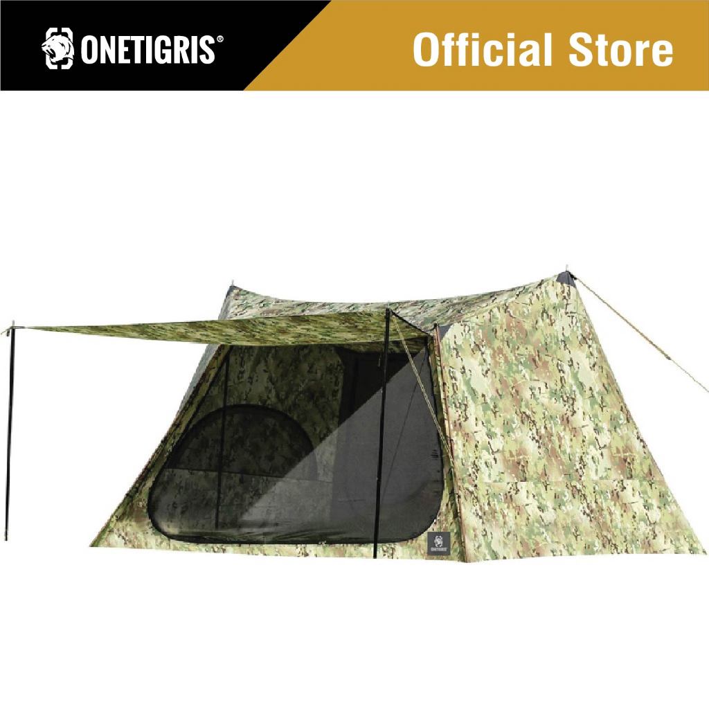 OneTigris เต็นท์ รุ่น Multicam® NEBULA Camping Tent เต็นท์ตั้งเเคมป์ขนาดใหญ่ เต็นท์แคมป์ เต็นท์กันฝน เต็นท์ลายพราง