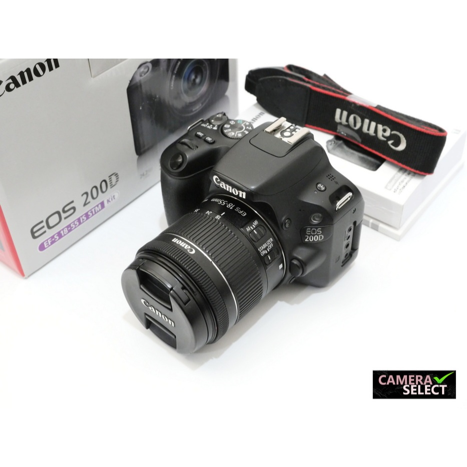 (มือสอง)กล้อง Canon EOS 200D kit 18-55 is stm สภาพสวย ชัตเตอร์7xxxx ครบกล่อง