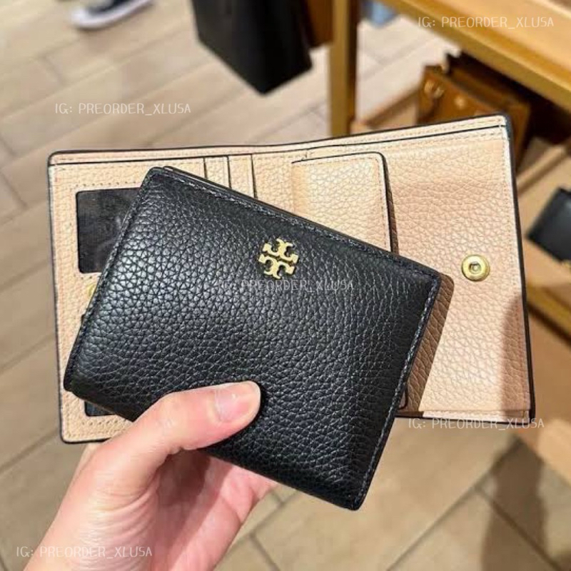 กระเป๋าสตางค์ Tory Burch Black Color Block Mini Wallet แท้ 💯%