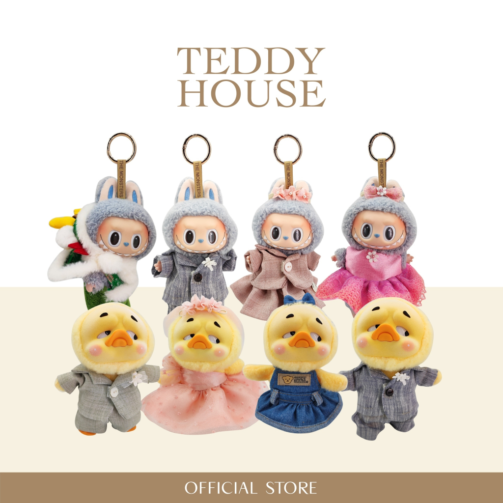 Teddy House : ชุดเสื้อผ้าตุ๊กตา ขนาด 6 นิ้ว มีให้เลือกหลากหลายแบบ ชุดตุ๊กตา ถอดเปลี่ยนได้
