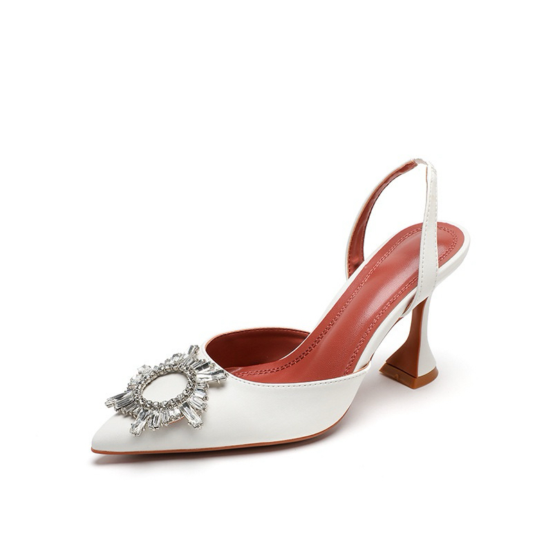 พร้อมส่งจากไทย** รองเท้าส้นแชมเปญ สูง 3.5 นิ้ว ดาราเซเล่บใส่ออกงาน