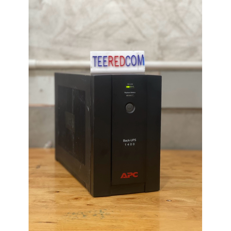 UPS (เครื่องสำรองไฟฟ้า) APC BX1400U-MS (1400 VA/700 WATT)มือสอง เปลี่ยนเเบตใหม่มือ 1 2 ก้อน